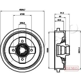VOLKSWAGEN Bremstrommel von JAPKO