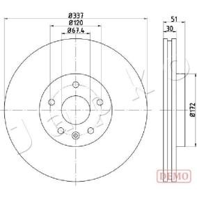 Bremsscheibe 610323C von JAPKO günstig für 58,74 € online kaufen