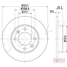 Bremsscheibe 610602C von JAPKO günstig für 20,90 € online kaufen