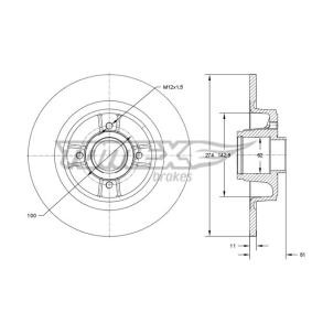 Acquista Disco freno da TOMEX brakes TX 70-801 a buon mercato per soli 89,12 €