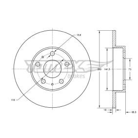 Acquista Disco freno da TOMEX brakes TX 73-46 a buon mercato per soli 62,30 €