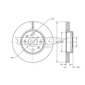 Acquista Disco freno da TOMEX brakes TX 73-50 a buon mercato per soli 42,07 €