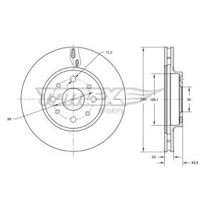Acquista Disco freno da TOMEX brakes TX 73-73 a buon mercato per soli 25,25 €