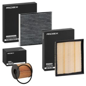Compre Kit de filtros de RIDEX online para TRANSIT Camião de plataforma/chassis (FM_ _, FN_ _) a preços moderados