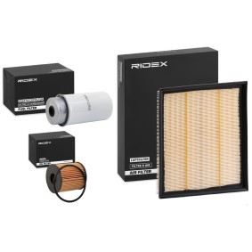Compre Kit de filtros de RIDEX online para TRANSIT Camião de plataforma/chassis (FM_ _, FN_ _) a preços moderados