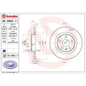 Comprar Disco de freno de BREMBO 08.D893.11 a bajo precio de 43,52 €