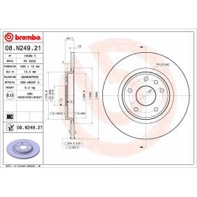 Bremsscheibe 08.N249.21 von BREMBO günstig für 60,14 € online kaufen