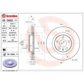 Comprar Disco de freno de BREMBO 09.D892.11 a bajo precio de 60,57 €