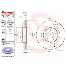 Acquista Disco freno da BREMBO 09.E235.11 a buon mercato per soli 84,81 €