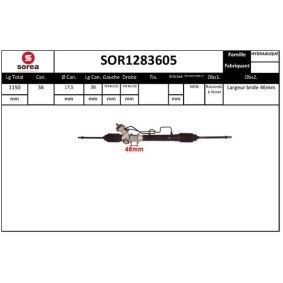 Achetez des Crémaillère de direction SNRA SOR1283605 à prix pour 466,45 €