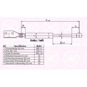 Køb Bagklapsdæmper af SAKURA S8503514 til den lave pris 202,98 DKK