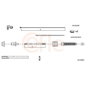 Compre Cabo do acelerador da COFLE 92.10.0382 a um preço baixo por 15,57 €