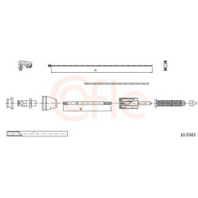 Compre Cabo do acelerador da COFLE 92.10.0383 a um preço baixo por 18,73 €