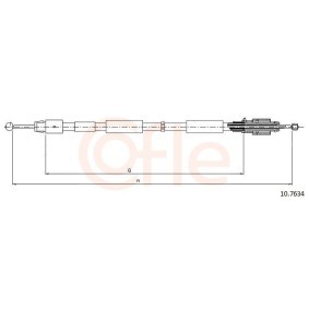 Gaszug für OPEL von COFLE