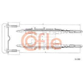 Handbremsseil für OPEL von COFLE