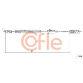 Handbremsseil für VAUXHALL von COFLE