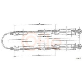Handbremsseil für FIAT von COFLE