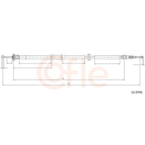 Handbremsseil für FIAT von COFLE