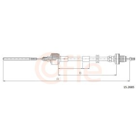 Compre Cabo de aço, accionamento da embraiagem da COFLE 92.15.2685 a um preço baixo por 16,37 €