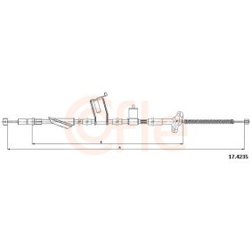 Handbremsseil für TOYOTA von COFLE