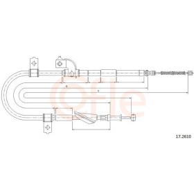 Handbremsseil für SUBARU von COFLE