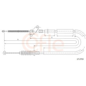 Handbremsseil für ISUZU von COFLE