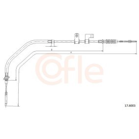 Handbremsseil für KIA von COFLE