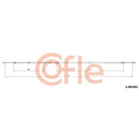 Comprar Cable del capó del motor de COFLE 92.6.ME001 a bajo precio de 11,26 €