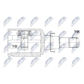 Gelenksatz, Antriebswelle NPW-DW-021