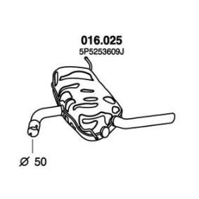 SEAT Endschalldämpfer von PEDOL