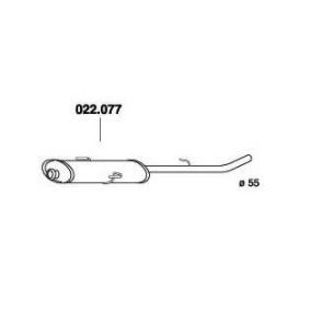 Achetez des Silencieux intermédiaire PEDOL 022.077 à prix pour 92,47 €