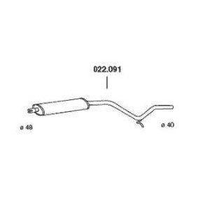 Acquista Marmitta centrale da PEDOL 022.091 a buon mercato per soli 65,53 €