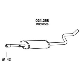 Köp Mittenljuddämpare från PEDOL på nätet till COLT VI (Z3_A, Z2_A) till schyssta priser