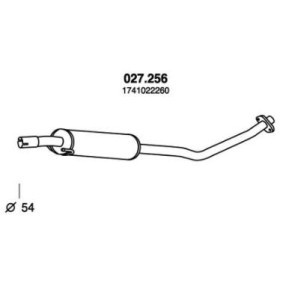 Mittelschalldämpfer 027.256