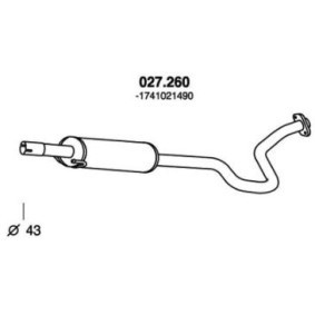 Mittelschalldämpfer 027.260