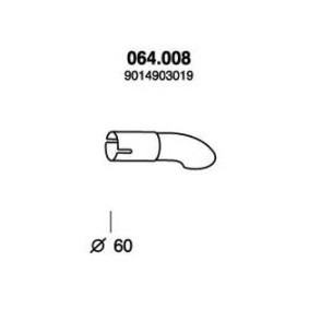 Abgasrohr 064.008