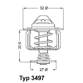Achetez des Thermostat d'eau WAHLER 3497.88D à prix pour 30,58 €