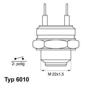 Temperaturschalter, Kühlerlüfter 6010.85D