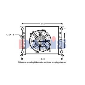 Kühler, Motorkühlung 020012N für LIGIER