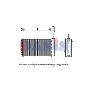 Acquista Scambiatore calore per riscaldamento abitacolo da AKS DASIS 029100N a buon mercato per soli 149,91 €