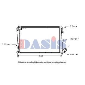 Achetez des Radiateur du moteur AKS DASIS 060240N à prix pour 102,03 €