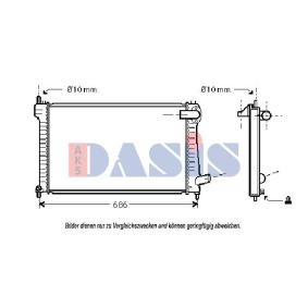 Achetez des Radiateur du moteur AKS DASIS 061170N à prix pour 74,79 €