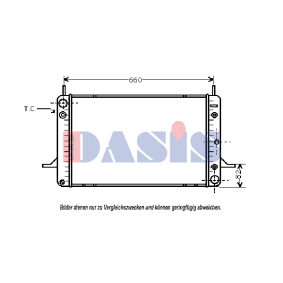 Achetez des Radiateur du moteur AKS DASIS 090460N à prix pour 205,92 €
