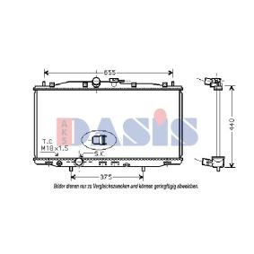 Achetez des Radiateur du moteur AKS DASIS 100031N à prix pour 95,09 €