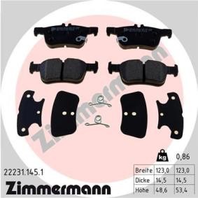 Köp Bromsbelägg av ZIMMERMANN 22231.145.1 till det låga priset 621,97 kr