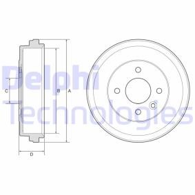 Comprar Tambor de freno de DELPHI BF637 a bajo precio de 34,74 €
