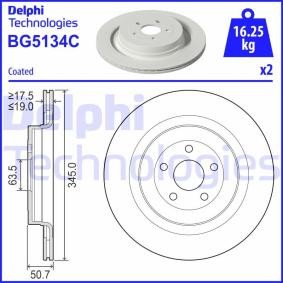 Köp Bromsskiva av DELPHI BG5134C till det låga priset 606,55 kr