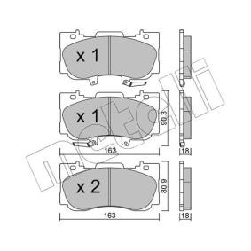 Acquista Kit pastiglie freni da METELLI 22-1183-0 a buon mercato per soli 59,30 €