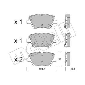Bremsbeläge 22-1243-0 von METELLI günstig für 30,60 € online kaufen
