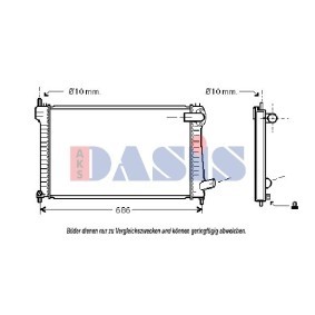 Achetez des Radiateur du moteur AKS DASIS 160018N à prix pour 59,88 €